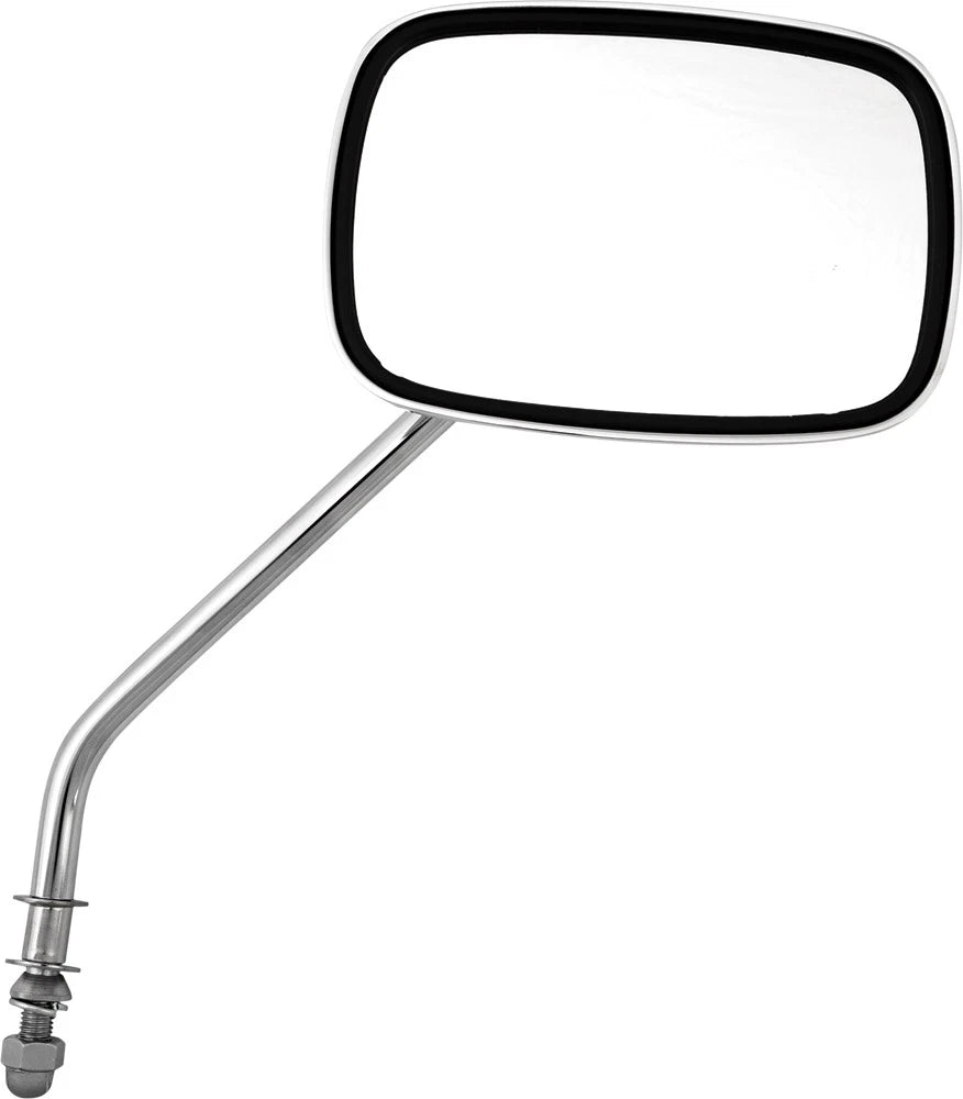 HARDDRIVE Mirror OE Style 8" Stem Left/Right Chrome for Harley Davidson