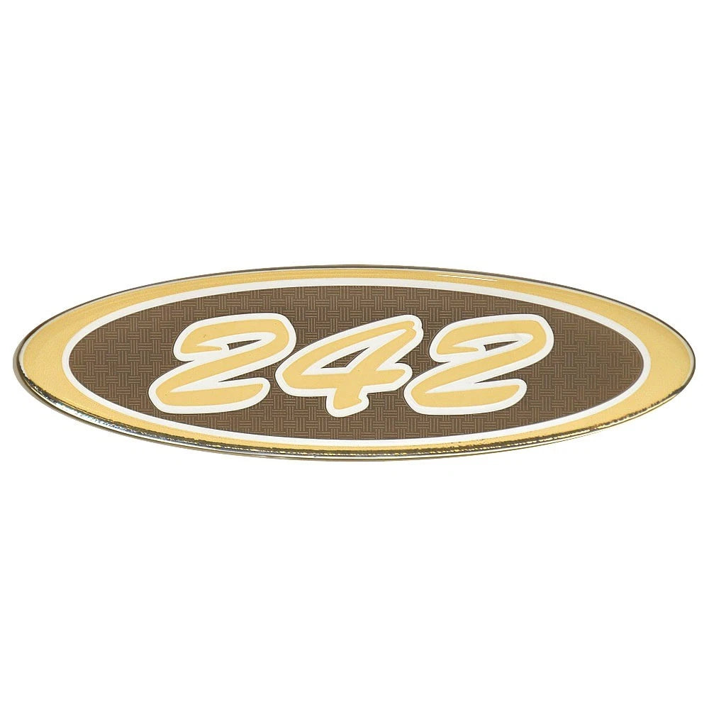 Crownline Boat Raised Decal 6139 - 242 Gold Silver Tan