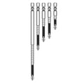 5 X 6.35mm Hex Shank Screwdriver Drill Bit Super Magnetic Tip DIY Tool 65mm