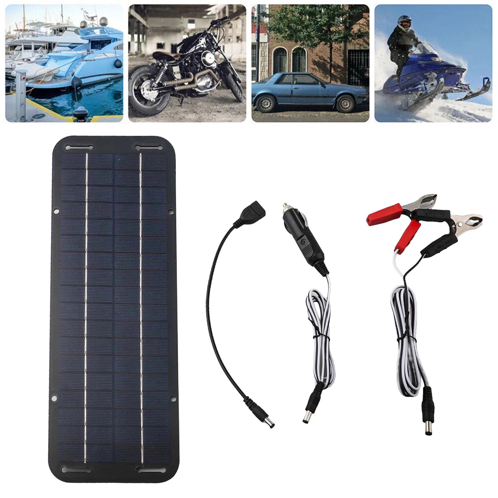 Compact 30W Solar Panel with Trickle Charging Functionality for Cars and Boats