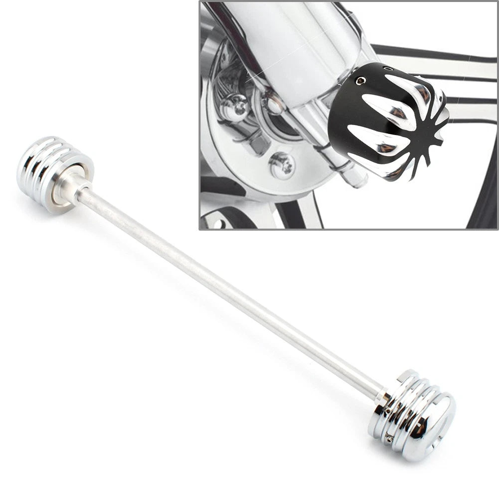 Front Axle Nut Covers Caps Axle Cover Installation Kit for Harley