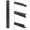 Boat Complex Piano Hinge - 14 X 1 1/4 X 7/8 Inch 18 Gauge Aluminum
