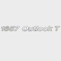 Crestliner Boat Decal 2201933 - 1657 Outlook T Silver Black