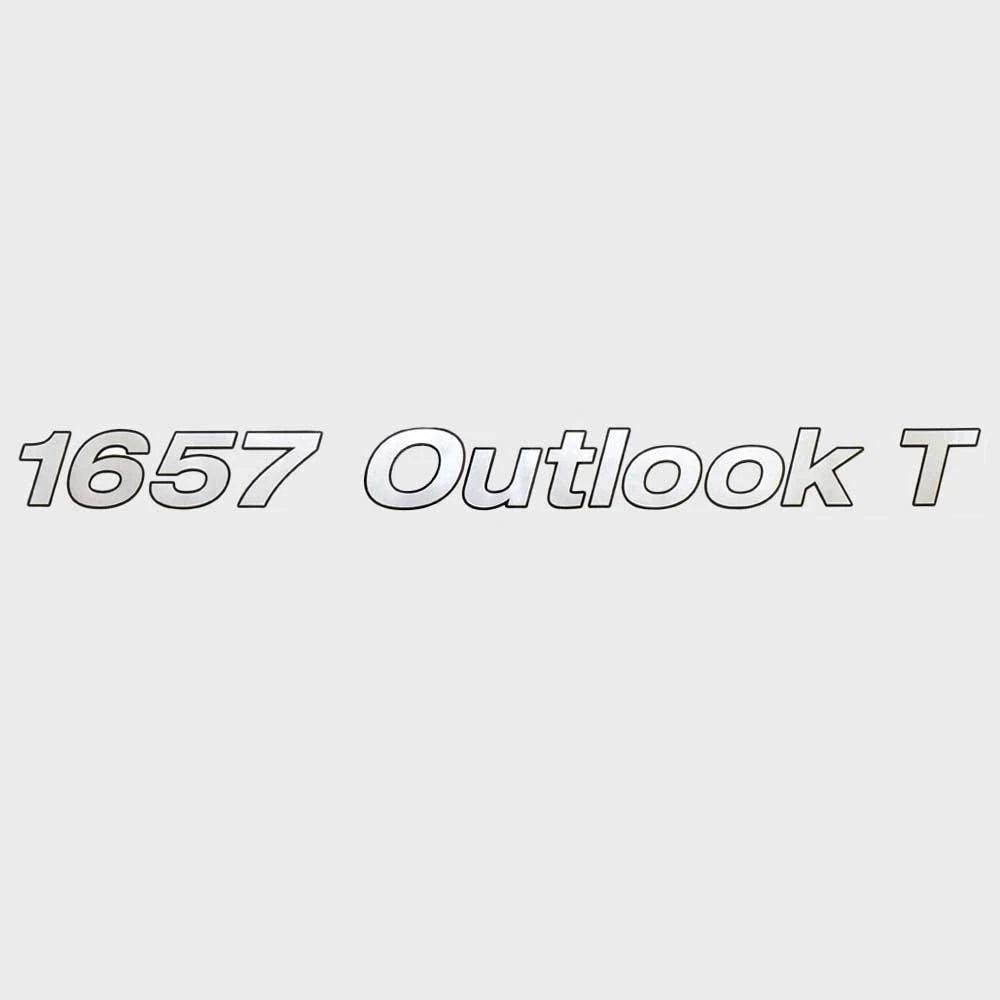 Crestliner Boat Decal 2201933 - 1657 Outlook T Silver Black
