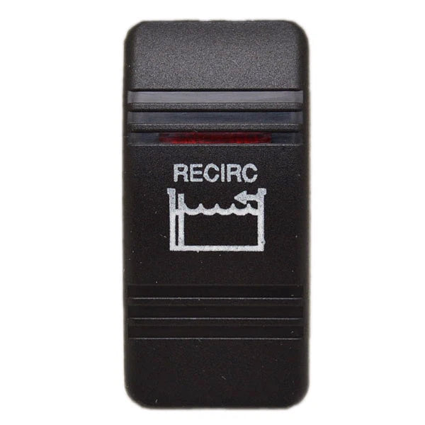 Carling Boat Contura III Rocker Switch Actuator - Recirc Lighted
