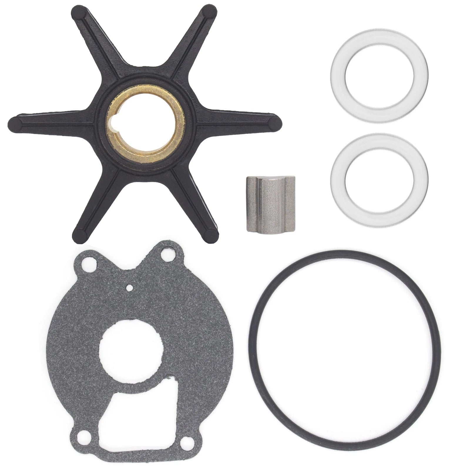 Water Pump Impeller Kit Mercury Mariner Outboard 15 20 25 HP 2-Stroke 46-99157T2