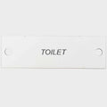Rinker Boat Toilet Label Tag 228799 - White Plastic