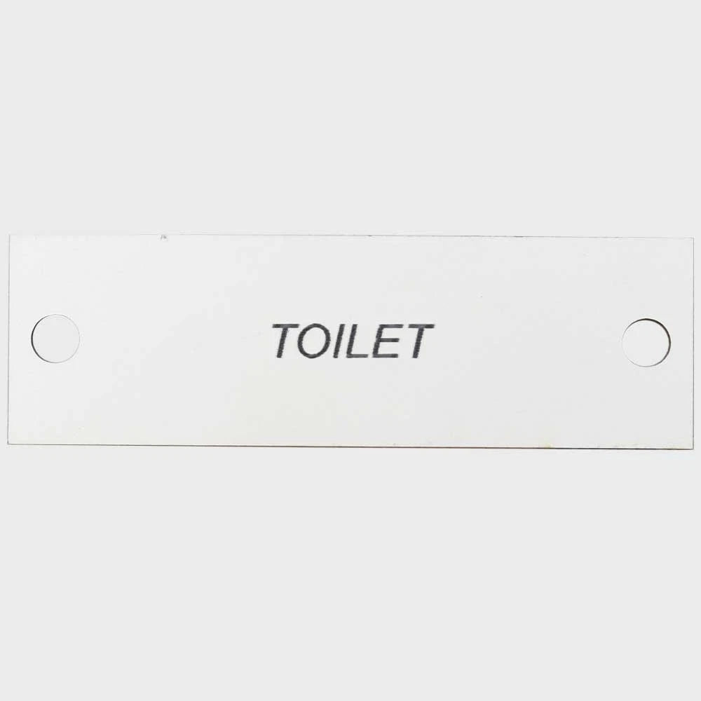 Rinker Boat Toilet Label Tag 228799 - White Plastic