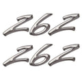 Rinker Boat Brand Decal - 262 Gray - White 9 1/2 X 2 3/4 Inch (pair)