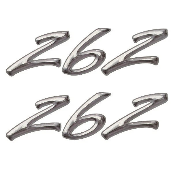 Rinker Boat Brand Decal - 262 Gray - White 9 1/2 X 2 3/4 Inch (pair)