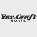 Yar-Craft Boat Raised Brand Decal - Black - White - Silver Sticker