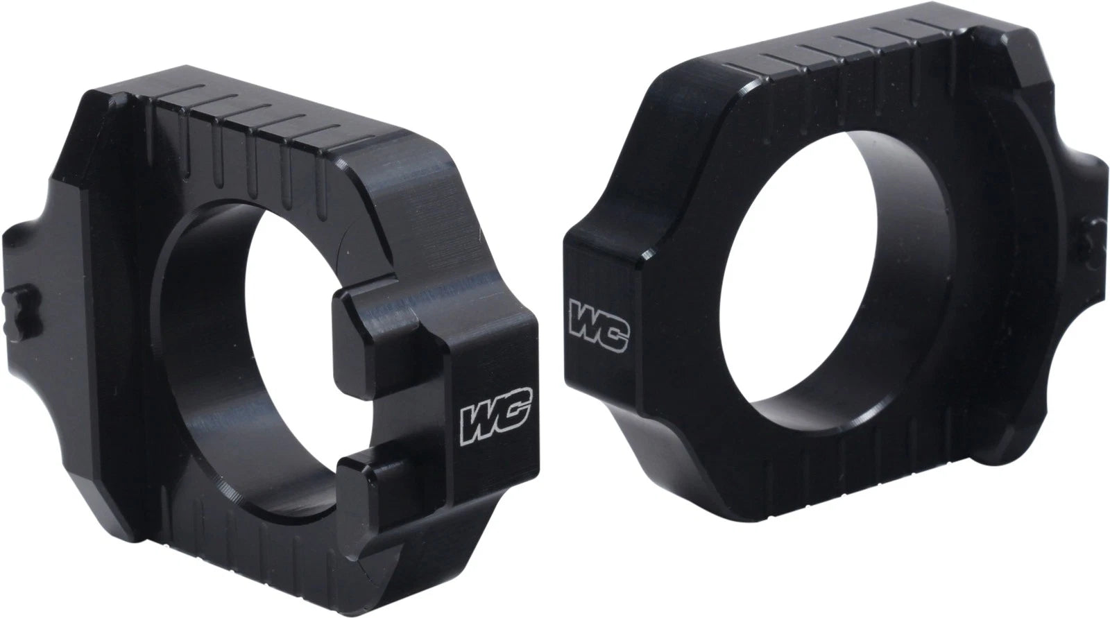 WORKS Axle Blocks Elite Yam Black – Fits Yamaha YZ250F & YZ450F 2010-2017