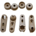 Boat Windshield Bracket End - 2 X 3/4 Plastic Beige (set of 4)