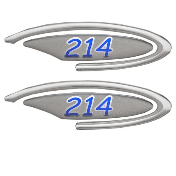 Four Winns Boat Raised Decals 055-3077 - 214 OEM Silver - Blue