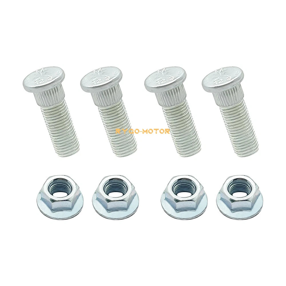 4PCS Front Wheel Studs & Nuts 7515513 for Polaris Ranger 425 450 500 700 EV TM
