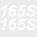 Lowe Boat Emblem Decal Stickers 1823495 - 165S Deep-V White (pair)