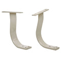 Premier Pontoon Boat Seat Arm Rests - Beige Aluminum (pair)