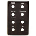 Crest Pontoon Boat Console Blank Switch Panel 175503 - 6 1/2 X 4 Inch