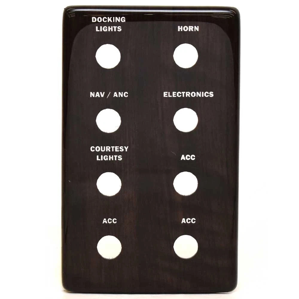 Crest Pontoon Boat Console Blank Switch Panel 175503 - 6 1/2 X 4 Inch