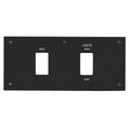 Bass CAT Boat Blank Rocker Switch Panel - Black with Lines