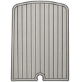Sportsman Boat Non-Skid Interior Mat - 267 Floor Pad Gray - Black