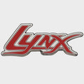 Bass CAT Boat Raised Model Decal Sticker - Lynx Red Silver