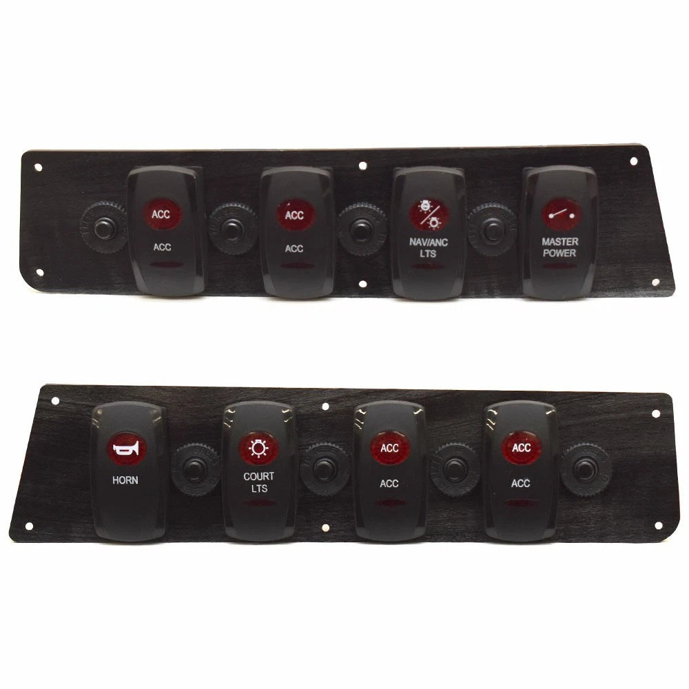 Godfrey Boat Switch Panels - Sweetwater Black Woodgrain (set of 2)