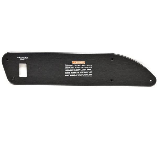 Sea Ray Boat Blank Switch Panel 2123664 - 300 SLX Black 15 1/2 Inch