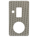 Bass CAT Boat Blank Outlet Switch Panel - Hydrodipped Aluminum