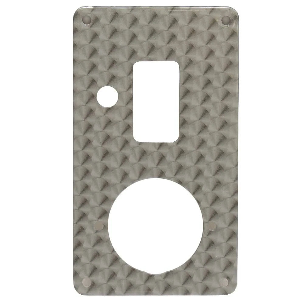 Bass CAT Boat Blank Outlet Switch Panel - Hydrodipped Aluminum