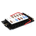 Boat Fuse Block Panel - 14-Position 6 1/4 X 3 3/8 Inch