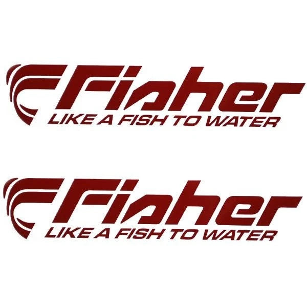 Fisher Boat Brand Decals 86656 - Cranberry Stickers (pair)