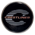 Crestliner Boat Steering Wheel Decal 2255062 - Raised Black Silver