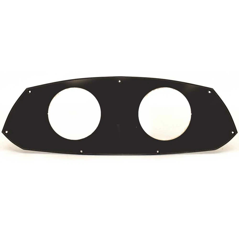Rinker Boat Gauge Dash Panel Blank - 19 3/4 X 6 5/8 Inch Black Acrylic