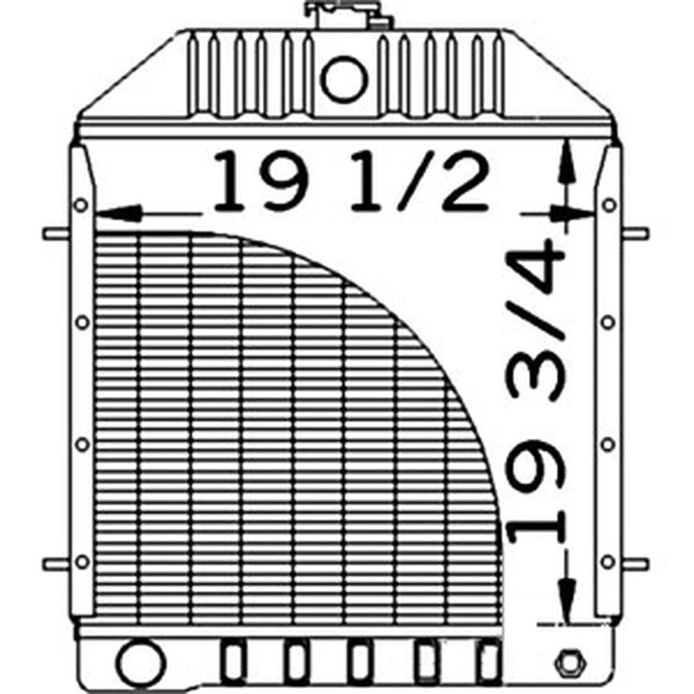 D81055 219701 Radiator Fits Case/IH Skid Steer 1845 1845S 1845B
