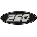 Crownline Boat Raised Decal 40159 - 260 Black Silver