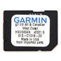 Garmin Boat GPS Map Data Card 010-C1018-20 - US & West Canada MicroSD