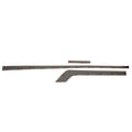 Ranger Boat Side Graphic Decals 303633 - Black Silver 3 Piece