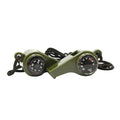 2 Pack Backpacking Tool 3-In-1 Whistle Compass Thermometer Survival with Lanyard