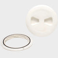 T-H Marine Boat Sure-Seal Deck Plate DPS-4-2-DP - White 4 1/2 Inch