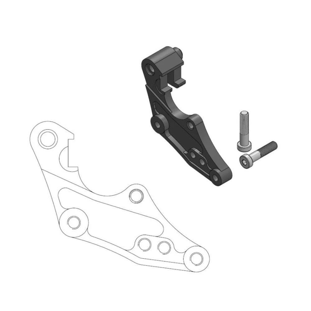 MotoMaster Caliper Adapter Rally/Dakar 298 Front for Honda CRF250X 2004-2017