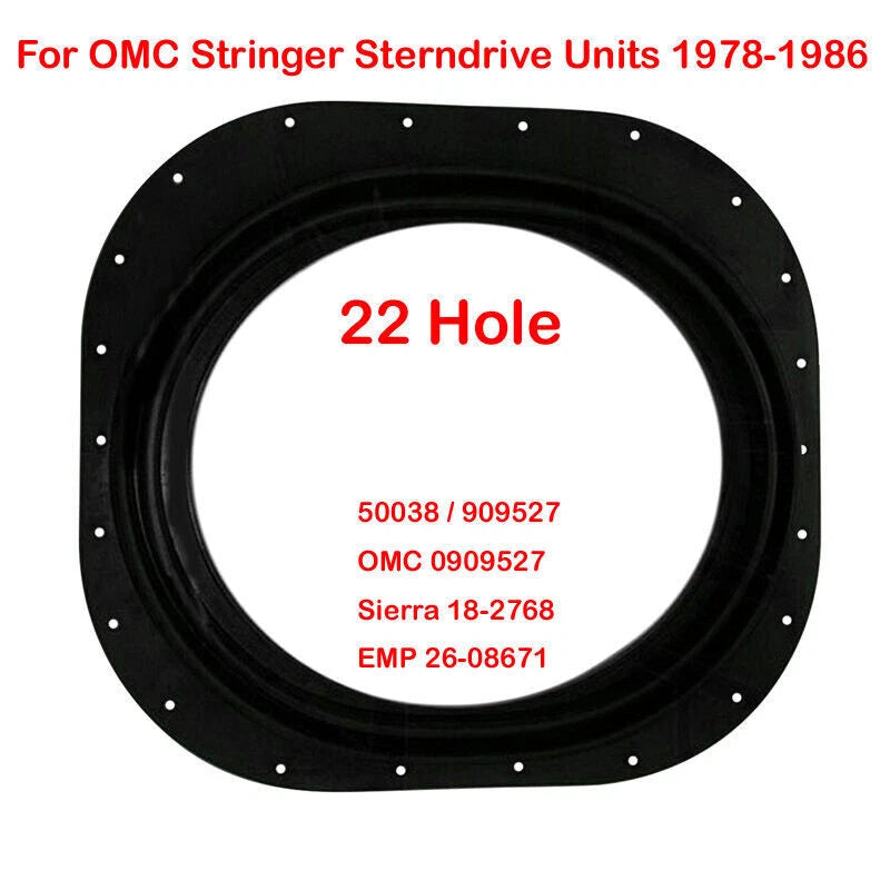 Marine PLATE SEAL BOOT OMC STRINGER 800 TRANSOM 18-2768 0909527 86710