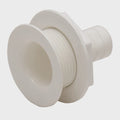 Lowe Boat Thru Hull Fitting - 3/4 Inch Barbed White Nylon