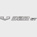 SunCatcher Boat Model Decal Sticker 73405336 - V322 GT Silver Black