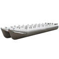 Pontoon Log Boat Float Tubes - with No Strakes 21 FT X 25 Inch (pair)