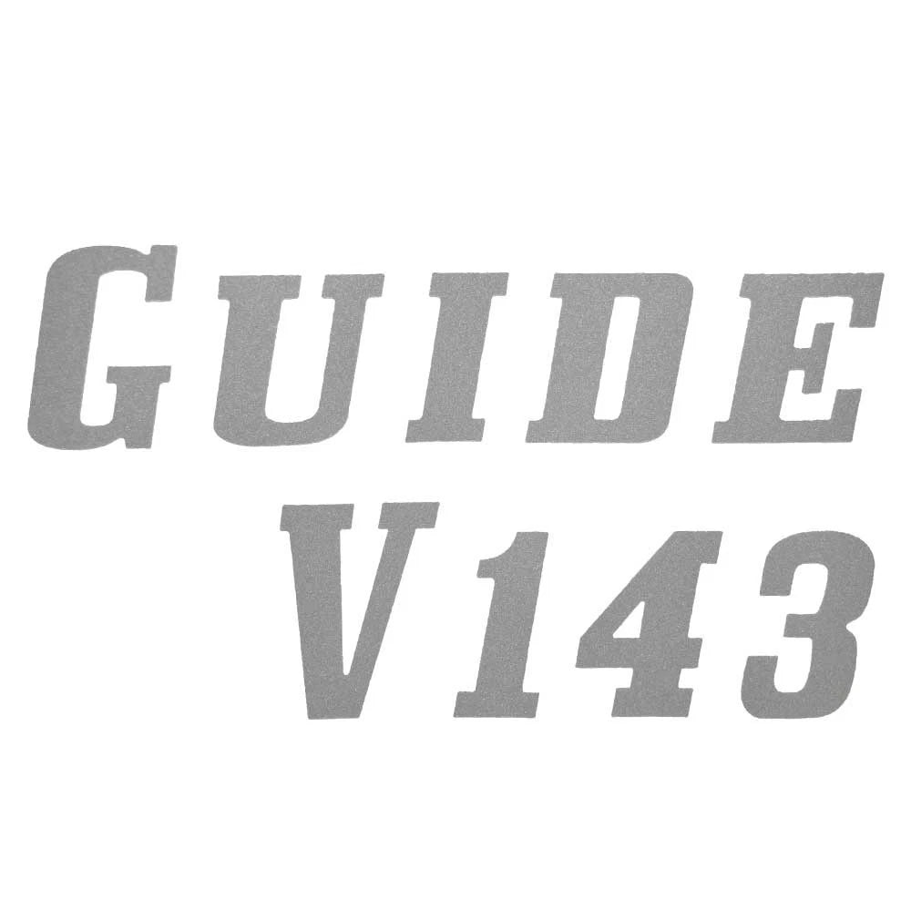 G3 Boat Emblem Decal Sticker - Guide V143 Silver