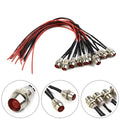 10 PCS Car/Boat Indicator-Ligh T 12V 8mm LED for DASH Panel Single Lamp