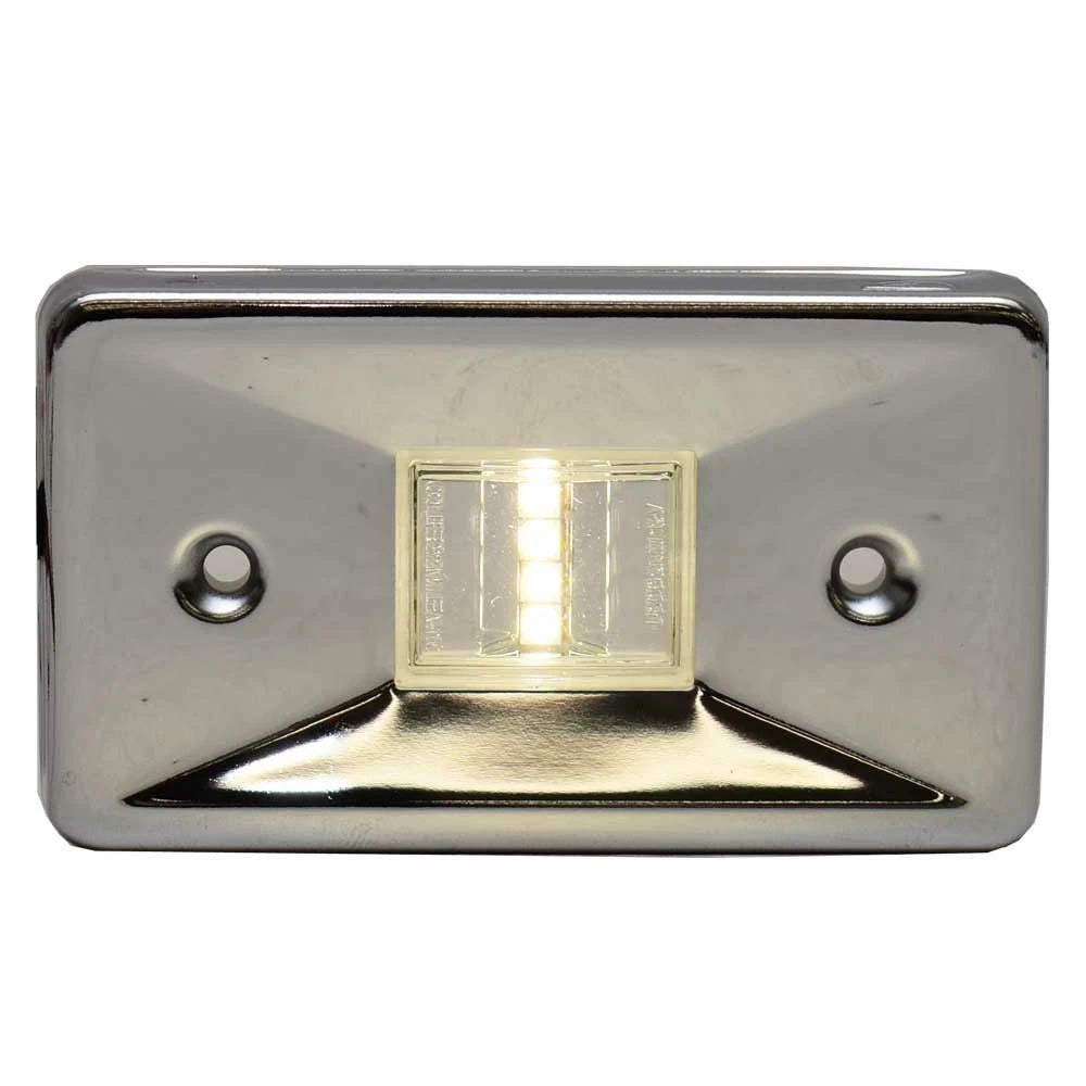 Seachoice Boat Transom Light 2361 - LED White Rectangular Stainless