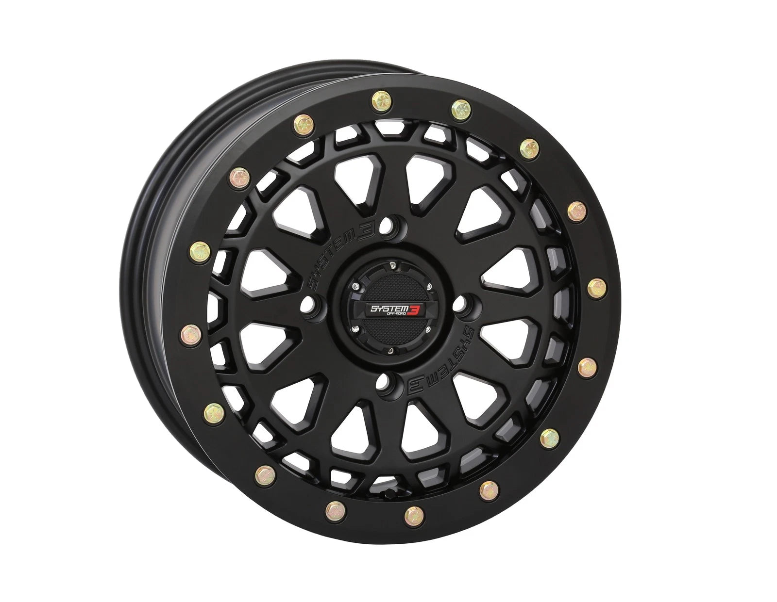 SYSTEM 3 SB6 Bl Wheel 15x7 +38mm Beadlock for ATV/UTV with 4/137 Pattern