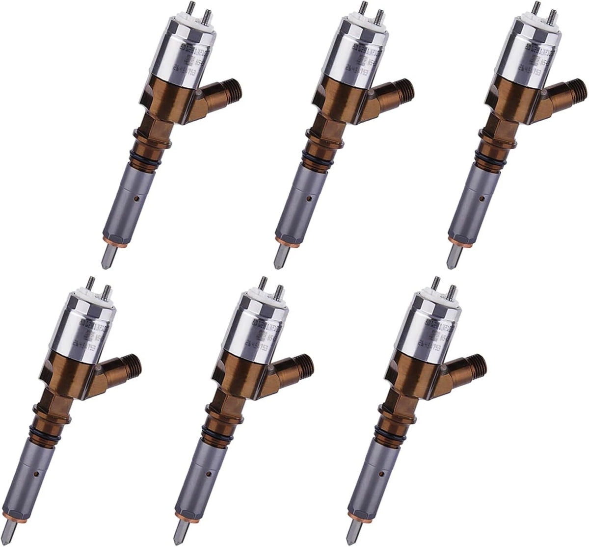 320-0680 2645A747 6PCS Fuel Injector for Caterpillar C4.4 C6.6 Engine Excavator
